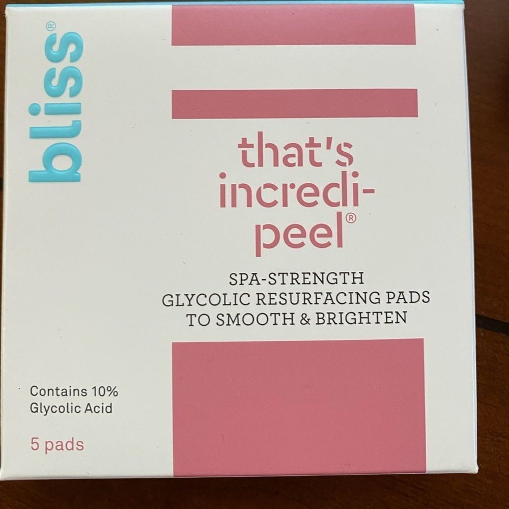 *Bliss* Incredi-Peel Resurfacing Pads NEW
